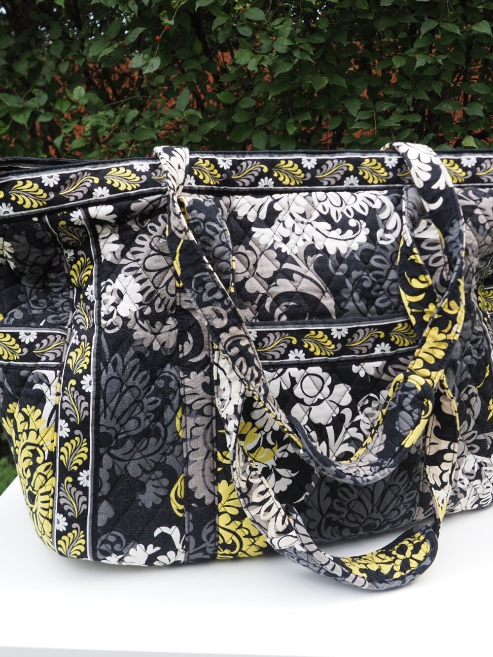 Vera Bradley Retired Baroque Floral Weekender Large Tote Bag